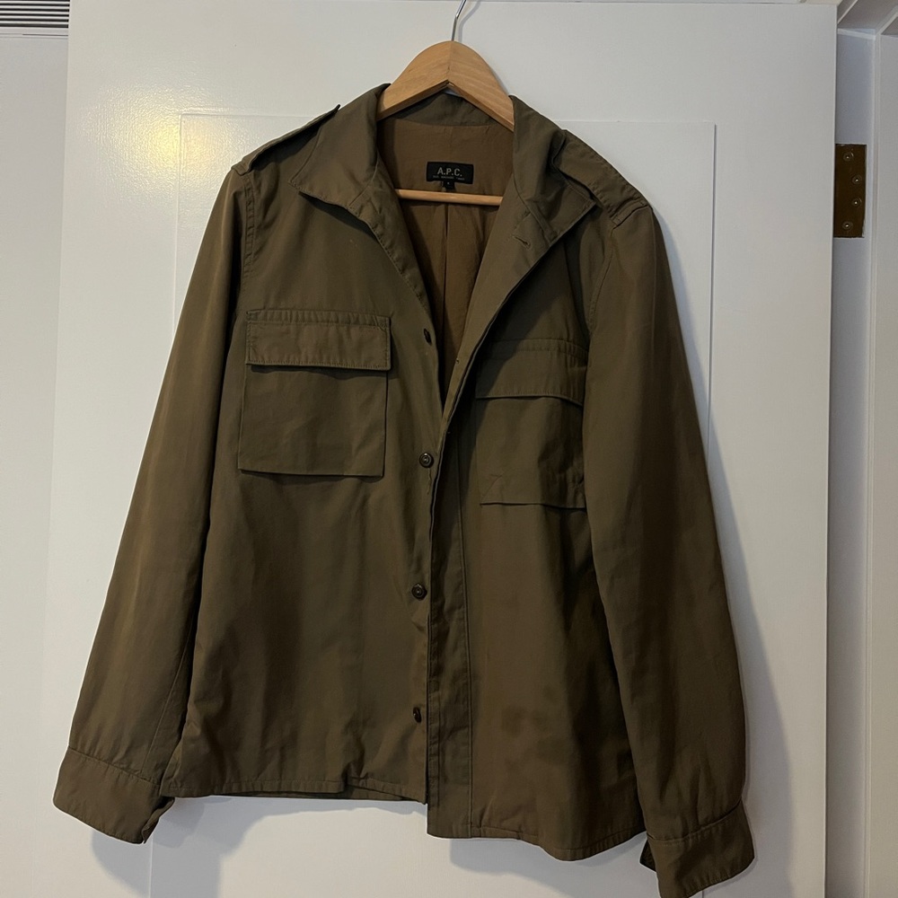 A.P.C. Olive Utility Field Jacket